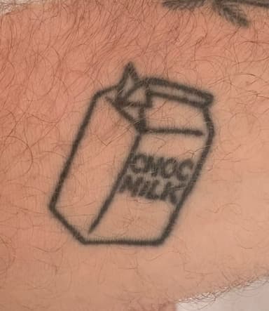 Choc milk tattoo